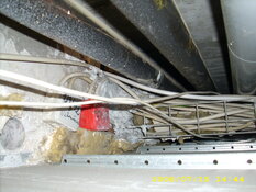 Asbesthaus - Site: Fire foreclosure with asbestos cushions and cloths, spray asbestos | © 2019, CRB Analyse Service GmbH | © CRB Analyse Service GmbH