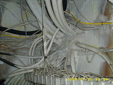 Asbesthaus - Site: Fire foreclosure with asbestos cushions and cloths, spray asbestos | © 2019, CRB Analyse Service GmbH | © CRB Analyse Service GmbH